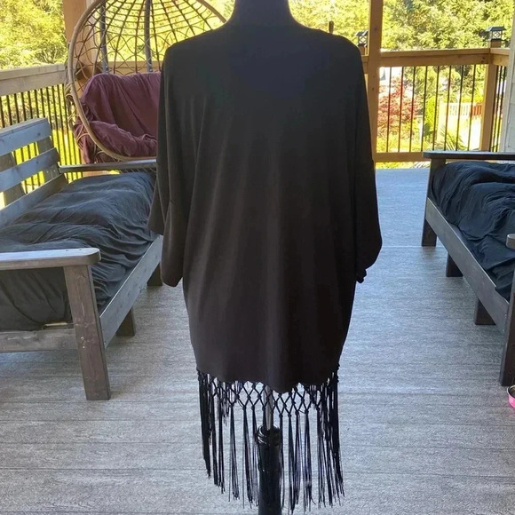 Black Tassel Open Cardigan - Picture 5 of 5
